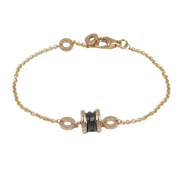 BVLGARI 18k Rose Gold Charm Bracelet - Picture 1 of 8